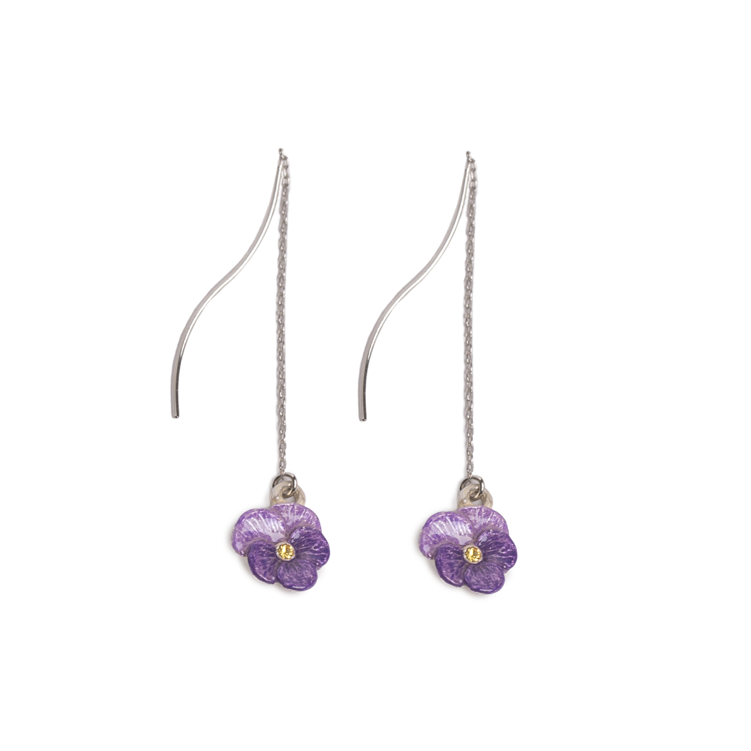 【PP】小花ピアス(ビオラ)