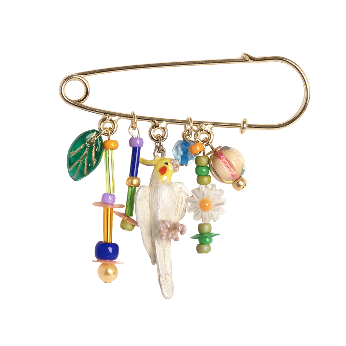 【PP】オカメのさえずりブローチ